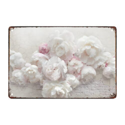 placa de metal de peonia