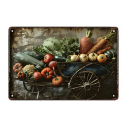 huerto de placas metalicas