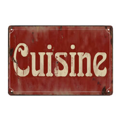 placa de metal roja para decoracion de cocina