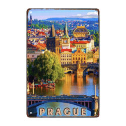 placa de metal de praga
