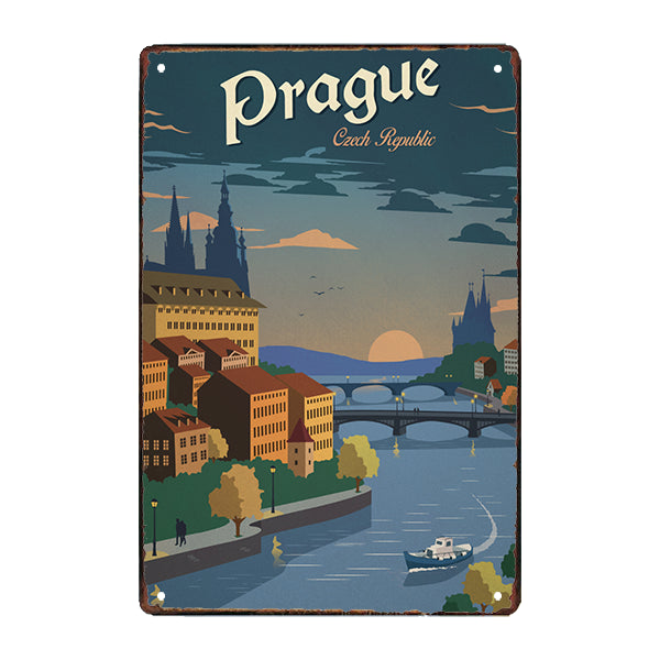 placa de metal praga placa de metal praga