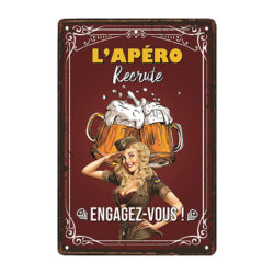 pub de placas metalicas