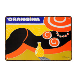 pub metal plate orangina 1997