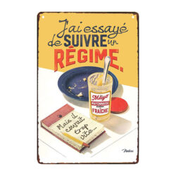 placa metalica de pub de comida vintage