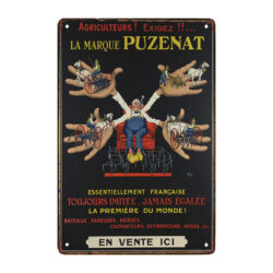 placa de metal puzenat