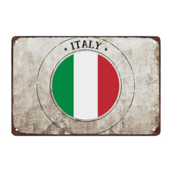 placa de metal retro italia