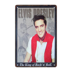 placa de metal de rock and roll