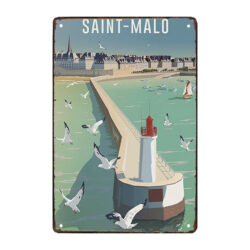 placa de metal de saint malo