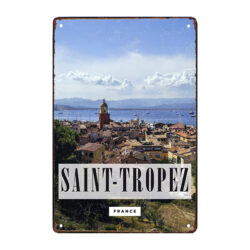 placa de metal saint tropez