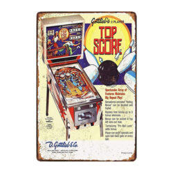 juego de puntuacion de placa de metal