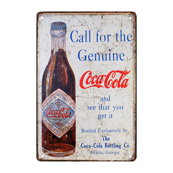 placa de metal soda