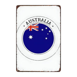 placa de metal de recuerdo de australia