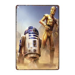 placa de metal de star wars