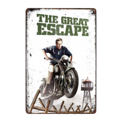 placa de metal de steve mcqueen