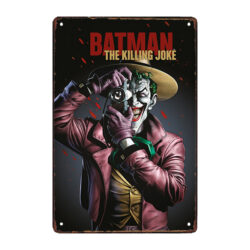supervillanos de placa metalica