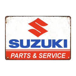 placa de metal suzuki
