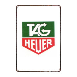 placa metalica de tag heuer
