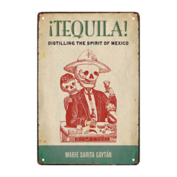placa de tequila de metal