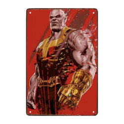 placa de metal thanos
