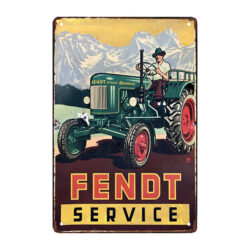 tractor fendt de placa metalica
